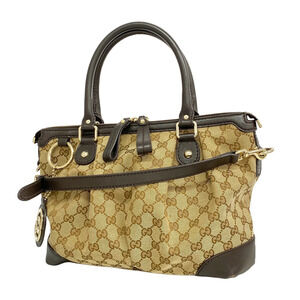Gucci Handbag GG Canvas Sukey Brown Bag